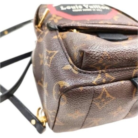 828850BM (X6) Louis Vuitton Backpack Bag Springs Mini World Tour Brown Monogram - Picture 6 of 13